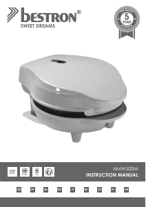 Manual Bestron AMW500M Waffle Maker