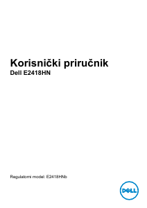 Priručnik Dell E2418HN LCD zaslon