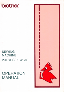 Manual Brother Prestige 20 Sewing Machine