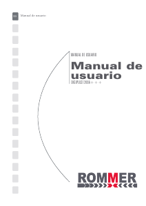 Manual de uso Rommer Digiplus 1209 Lavadora