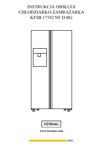 Manual Kernau KFSB 17192 NF D BG Fridge-Freezer