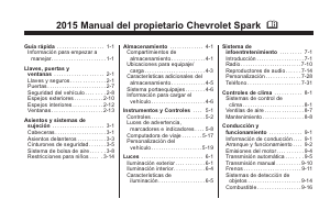 Manual de uso Chevrolet Spark (2015)