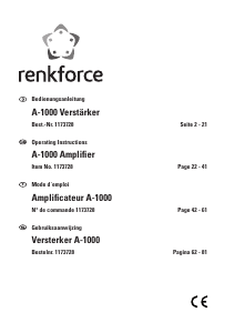 Manual Renkforce A-1000 Amplifier