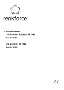 Bedienungsanleitung Renkforce RF1000 3D-Drucker