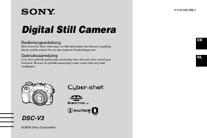 Bedienungsanleitung Sony Cyber-shot DSC-V3 Digitalkamera