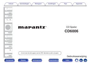 Handleiding Marantz CD6006 CD speler