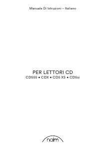 Manuale Naim CDX Lettore CD