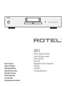 Manuale Rotel CD11 Lettore CD