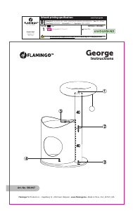 사용 설명서 Flamingo George 캣 트리