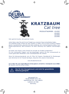 Bedienungsanleitung Deuba 101994 Kratzbaum