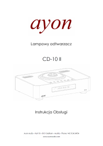 Instrukcja Ayon CD-10 II Odtwarzacz CD