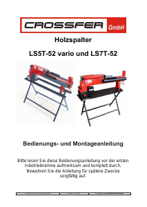 Bedienungsanleitung Crossfer LS5T-52 Vario Holzspalter