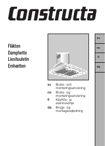 Käyttöohje Constructa CD616150 Liesituuletin