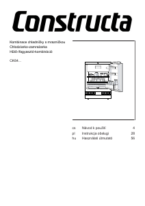 Manuál Constructa CK641KSF0 Lednice