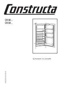 Brugsanvisning Constructa CK64305 Køleskab