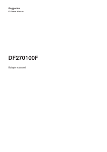 Kullanım kılavuzu Gaggenau DF270100F Bulaşık makinesi