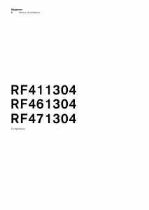 Mode d’emploi Gaggenau RF411304 Congélateur