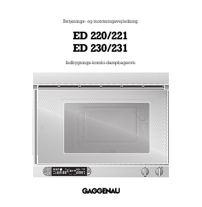 Brugsanvisning Gaggenau ED231630 Ovn