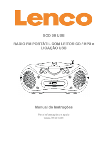 Manual Lenco SCD-38 USB Aparelho de som