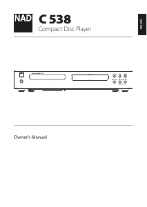 Manual NAD C 538 CD Player