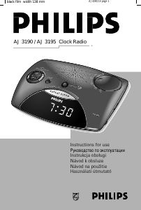 Manuál Philips AJ3190 Rádio s alarmem