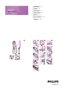 Priručnik Philips HP6360 Trimer za bikini-područje