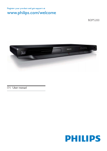 Manual Philips BDP5200 Blu-ray Player