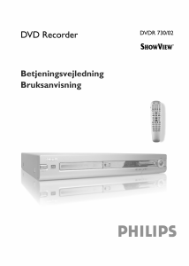 Bruksanvisning Philips DVDR730 DVD-spiller