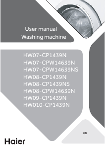 Mode d’emploi Haier HW08-CPW14639N Lave-linge