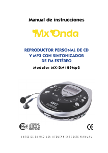 Manual de uso Mx Onda MX-DM129Mp3 Discman
