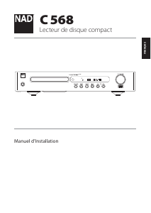 Mode d’emploi NAD C 568 Lecteur CD