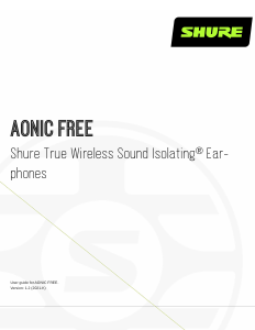 Manual Shure Aonic Free Headphone
