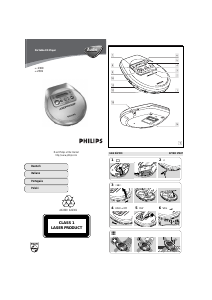 Instrukcja Philips AX2300 Przenośny odtwarzacz CD