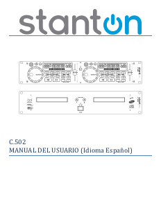 Manual de uso Stanton C.502 Reproductor de CD