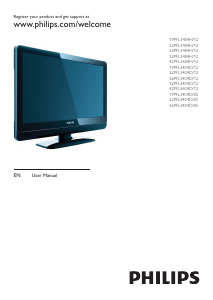 Handleiding Philips 22PFL3404D LCD televisie
