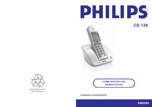 Kasutusjuhend Philips CD1303S Traadita telefon