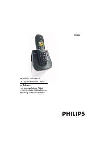 Bedienungsanleitung Philips CD6452B Schnurlose telefon