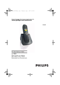Kullanım kılavuzu Philips CD6452B Kablosuz telefon