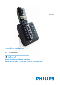Brugsanvisning Philips SE1451B Trådløs telefon