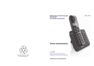 Kasutusjuhend Philips SE1451B Traadita telefon