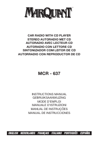 Manual MarQuant MCR-637 Car Radio