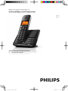 Manual de uso Philips SE1701B Teléfono inalámbrico