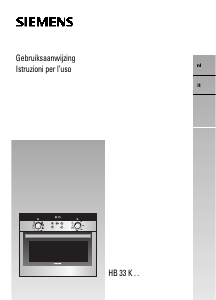 Handleiding Siemens HB33K550 Oven