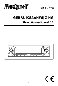 Handleiding MarQuant MCR-700 Autoradio