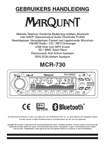 Handleiding MarQuant MCR-730 Autoradio