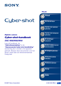 Handleiding Sony Cyber-shot DSC-W80 Digitale camera