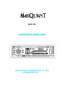 Handleiding MarQuant MCR-731 Autoradio