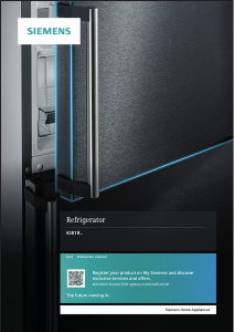 Manual Siemens KI81RAD20R Refrigerator