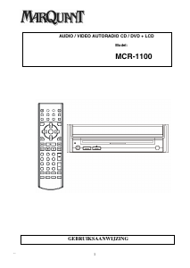 Handleiding MarQuant MCR-1100 Autoradio