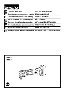 Rokasgrāmata Makita DTM51RMJX3 Daudzfunkciju instruments